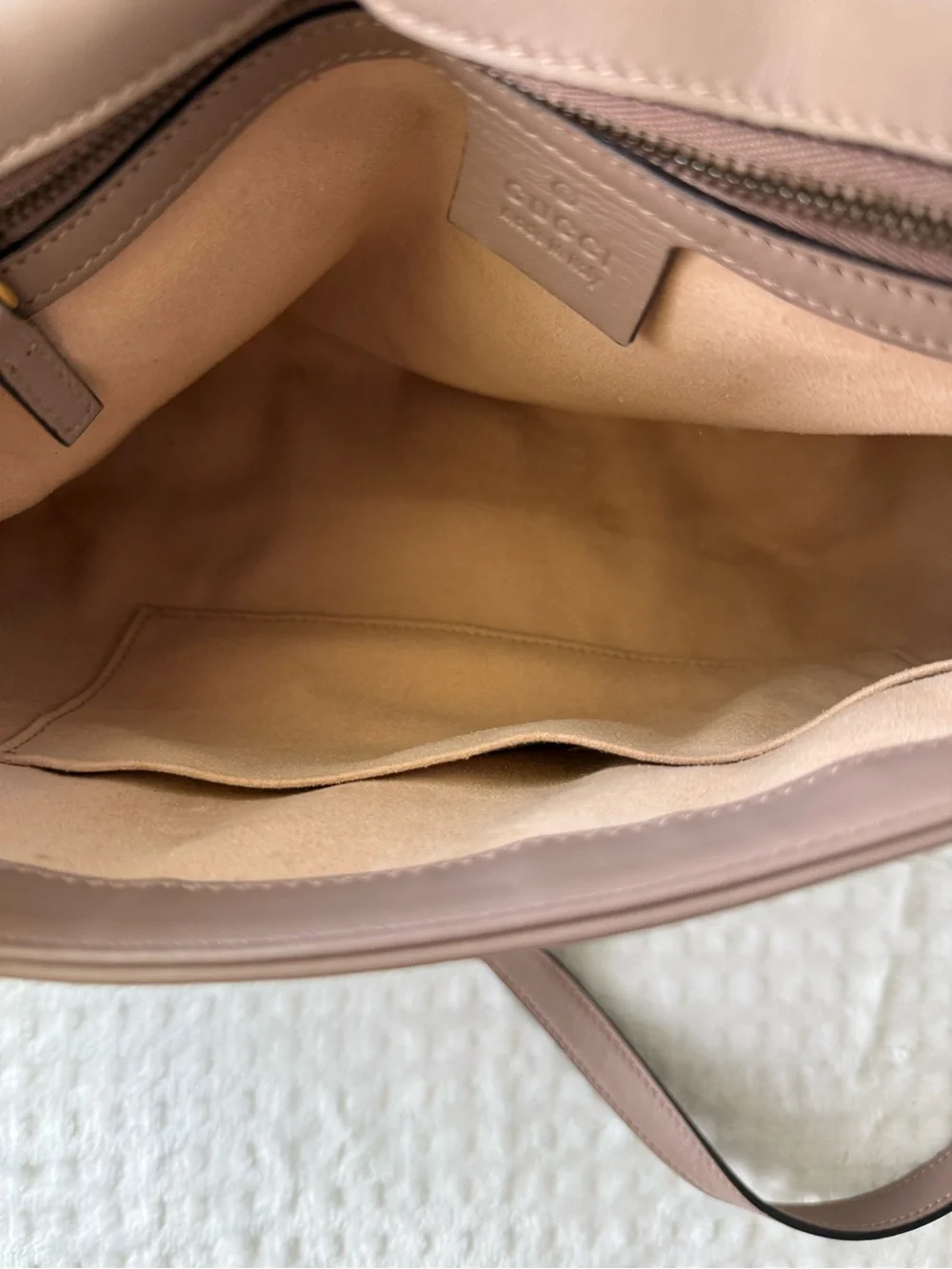 Authentic Gucci GG Marmont Medium Matelassé Shoulder Bag taupe FULL SET flap bag - Picture 15 of 16